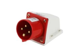 Phích cắm gắn tủ cố định 32A IP44 TEE dùng cho hệ thống điện 3 pha công nghiệp ổn định và an toàn.
