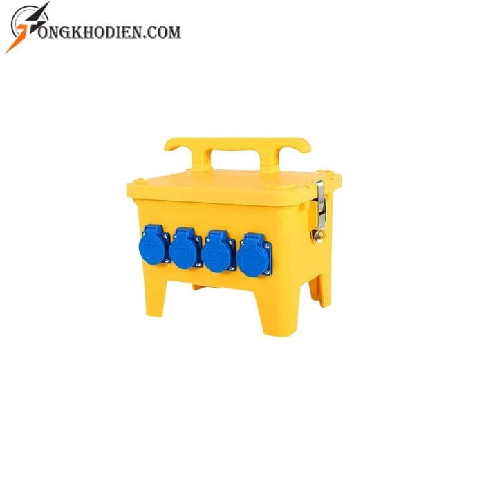 Hop-nguon-4-o-dan-dung-1 Hộp cấp nguồn di động 8 ổ đa năng TV H12 tích hợp aptomat 3 pha 32A, cấp điện an toàn cho công trình và nhà xưởng.