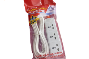 Ổ 3 Chống Cháy 1200W Liền Dây 2,5 Mét – An Toàn, Bền Bỉ, Dễ Sử Dụng 4 Ổ 3 Chống Cháy 1200W Liền Dây 4,5 Mét