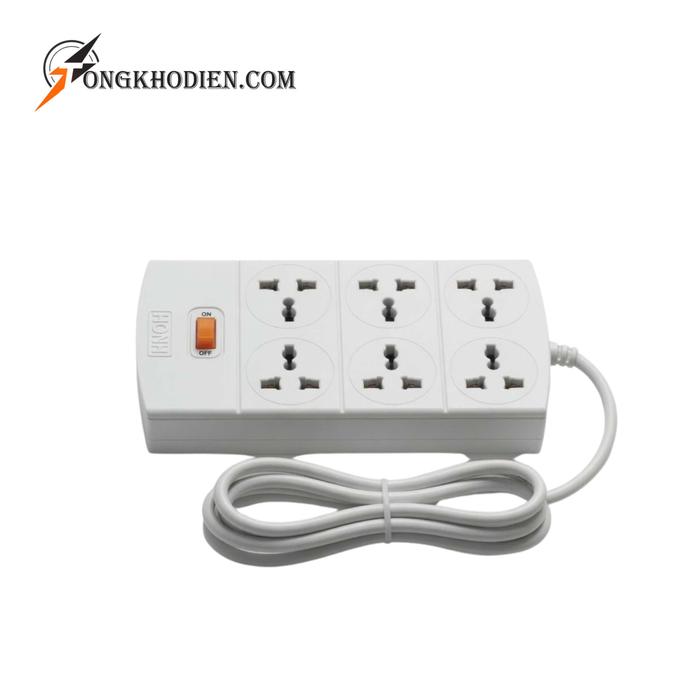 ổ 6 chống cháy 1200W liền dây 4 Mét Rưỡi ổ 6 chống cháy 1200W liền dây 4 Mét Rưỡi