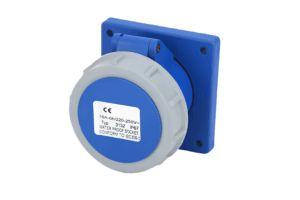 Ổ Cắm Công Nghiệp Gắn Âm 32A 1 Pha 3 Chấu IP67