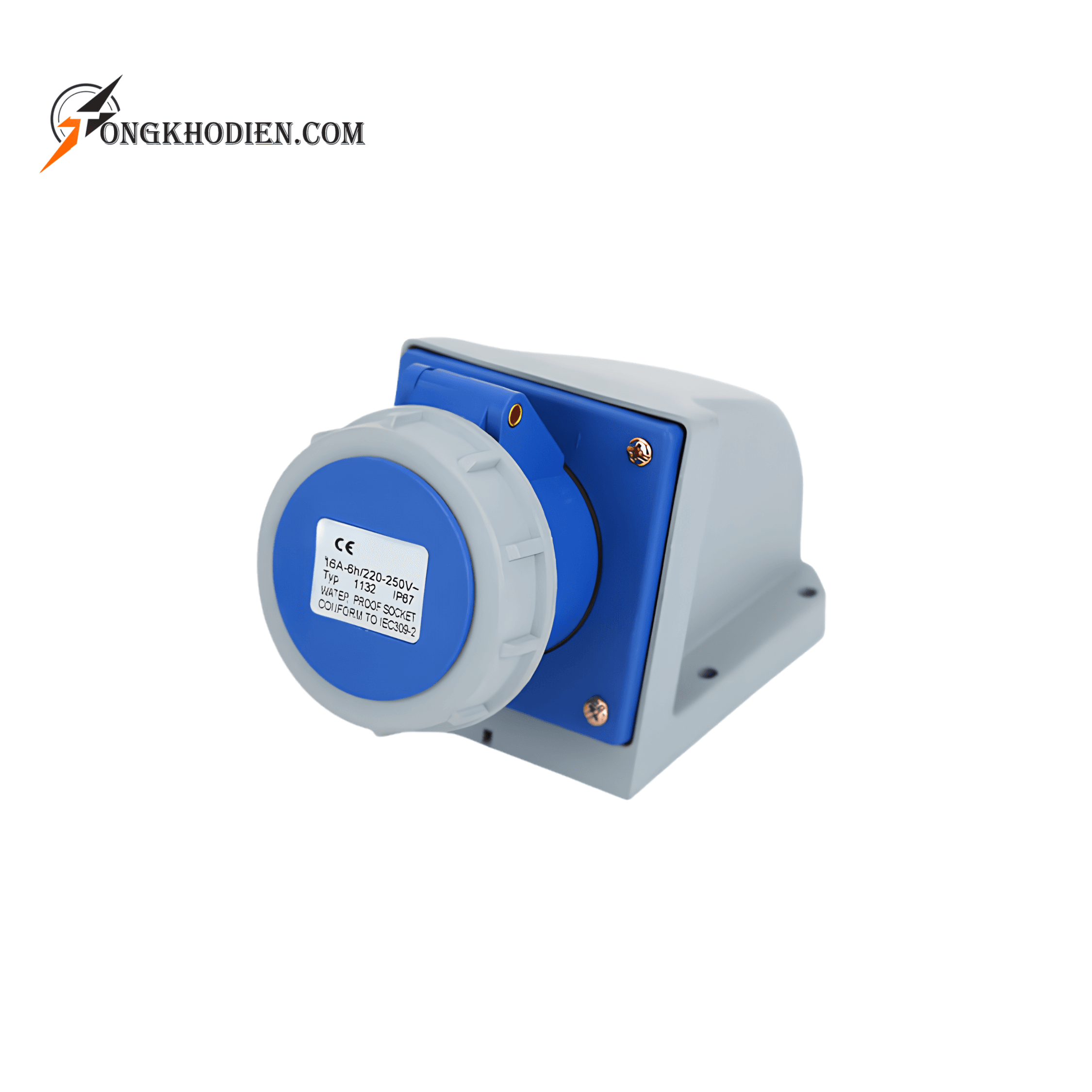 Ổ Cắm Công Nghiệp Gắn Nổi 1 Pha 16A:32A 3 Chấu IP67 1 Ổ Cắm Công Nghiệp Gắn Nổi 1 Pha 16A 3 Chấu IP67