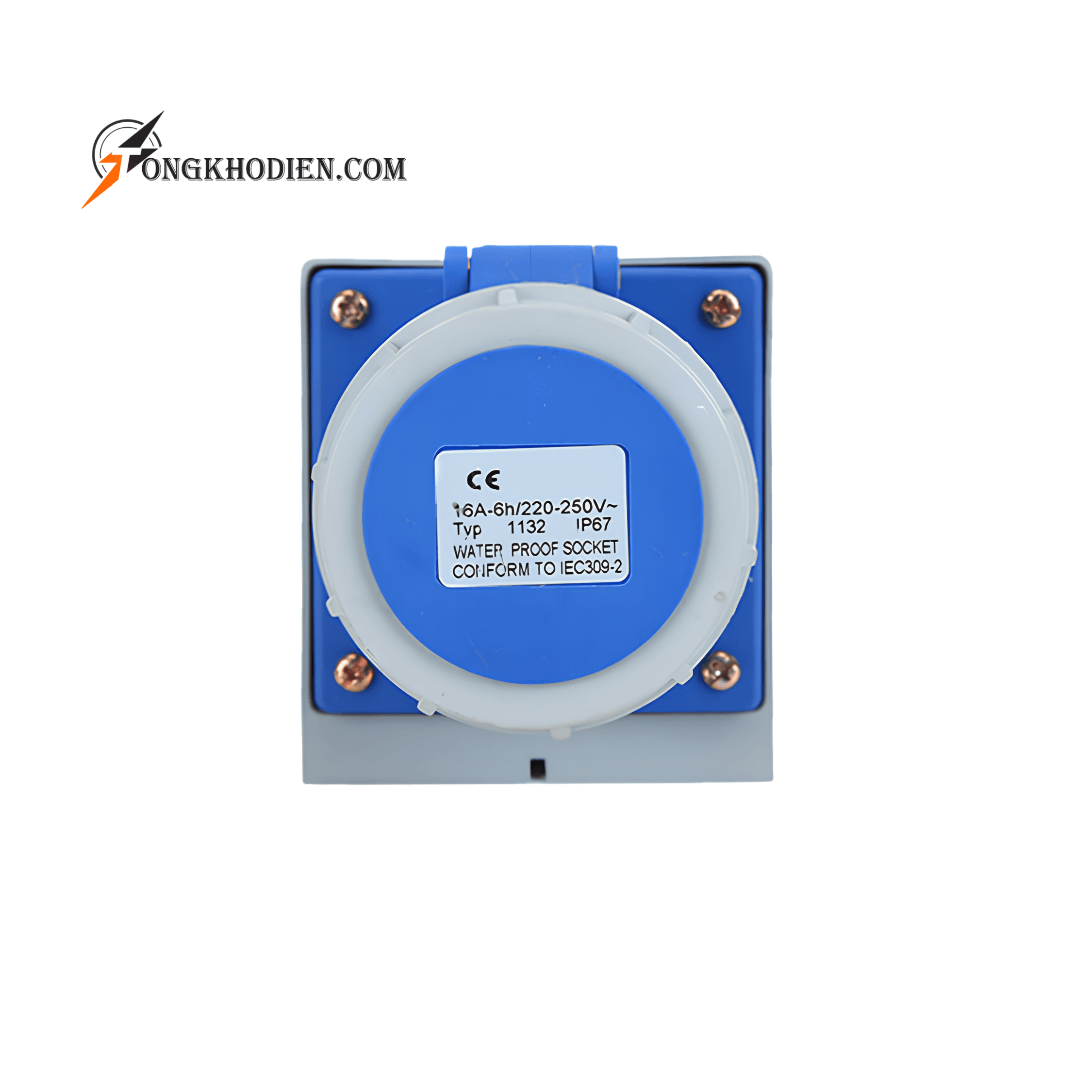 Ổ Cắm Công Nghiệp Gắn Nổi 1 Pha 16A:32A 3 Chấu IP67 5 Ổ Cắm Công Nghiệp Gắn Nổi 1 Pha 16A 3 Chấu IP67