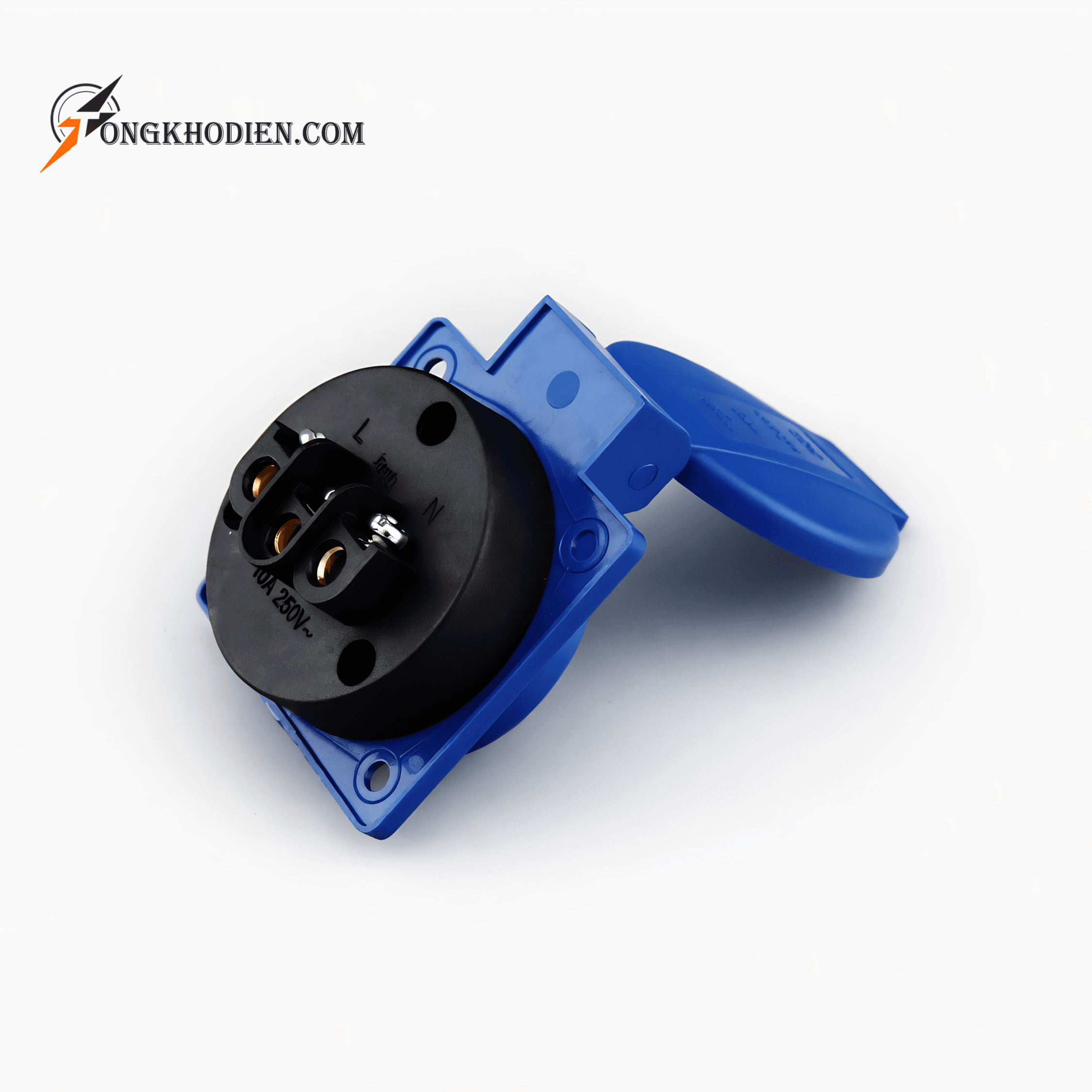 Ổ cắm 1 pha đa năng 10A-220V 4 O cam 1 pha da nang 10A 220V 4