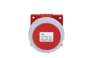 Ổ cắm âm công nghiệp 32A 4P 380V IP67 chống bụi chống nước