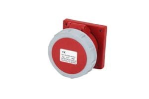 Ổ cắm công nghiệp gắn âm 32A IP67 3 pha 4 chấu TCE 4 Ổ cắm âm công nghiệp 32A 4P 380V IP67 chống bụi chống nước