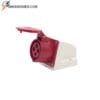 Ổ cắm gắn nổi công nghiệp 32A 4 chấu 380V IP44 TEE, chuyên dùng cho hệ thống điện 3 pha, kết nối chắc chắn, an toàn và bền bỉ trong môi trường công nghiệp.