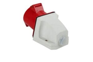 Ổ cắm gắn nổi công nghiệp 32A 4 chấu 380V IP44 TEE, chuyên dùng cho hệ thống điện 3 pha, kết nối chắc chắn, an toàn và bền bỉ trong môi trường công nghiệp.