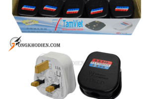 Phích Cắm 3 Chấu Có Cầu Chì