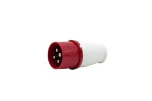 Phích cắm công nghiệp TCE 16A 4 chấu 380V chuẩn IP44 dùng cho hệ thống điện 3 pha công nghiệp.