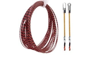Dây mồi luồn ống điện 3 lõi xoắn 20m đầu bánh xe dẫn hướng, chống gập tốt, dễ luồn dây điện công trình.