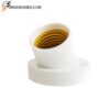 Đuôi Đèn Vát Tường Trắng An Toàn Dân Dụng 2 Đuôi đèn vát tường trắng dùng cho hệ thống chiếu sáng dân dụng và lắp đặt gọn gàng.