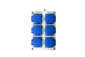 Hộp chia 6 ổ điện nguồn 220V đa năng TV-61A1H thiết kế nhỏ gọn, tiện lợi cho nhiều thiết bị điện.