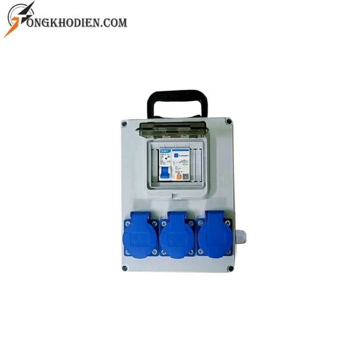 hop-nguon-di-dong-3-pha-1-pha-1 Hộp nguồn điện 3 ổ cắm đa năng dân dụng TV-3116A-1P thiết kế nhỏ gọn, tích hợp aptomat chống giật an toàn.