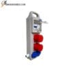 Hộp nguồn điện 3 pha 1 pha TV-124P2 tích hợp aptomat chống giật và ổ cắm công nghiệp 32A an toàn.