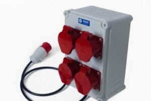 Hộp Nguồn Điện Công Nghiệp 3 Pha 32A 4 Chấu Chịu Tải Lớn Bền Bỉ 5 hộp nguồn điện công nghiệp 3 pha 32A 4 chấu