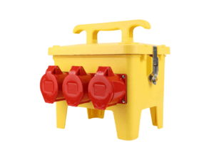 Hộp Nguồn Di Động Công Nghiệp 3 Pha 32A Chống Giật Chịu Tải Cao 3 hộp nguồn điện thi công 6 ổ cắm 16A