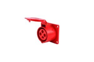 Ổ cắm công nghiệp âm tường màu đỏ thiết kế bền chắc, chịu tải ổn định và an toàn khi sử dụng trong hệ thống điện công nghiệp. Phù hợp lắp đặt tại nhà xưởng, công trình và khu vực sử dụng điện công suất lớn.