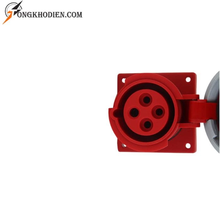 o-cam-cong-nghiep-4-chan-mau-do-lap-bang.jpg Ổ cắm công nghiệp gắn âm dạng thẳng 16A 3 pha 4 chấu IP67 chống nước, chuyên dùng cho hệ thống điện công nghiệp 380V an toàn và bền bỉ.
