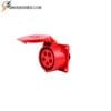 Ổ cắm công nghiệp gắn âm dạng thẳng 32A 5 chấu 380V chống nước, chuyên dùng cho hệ thống điện 3 pha an toàn và ổn định.
