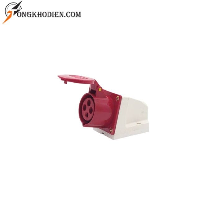 o-cam-cong-nghiep-gan-noi-4-chan-do.jpg Ổ cắm công nghiệp gắn nổi 4 chấu thiết kế chắc chắn, chịu tải tốt và an toàn khi sử dụng trong môi trường công nghiệp. Phù hợp lắp đặt cho nhà xưởng, công trình và hệ thống điện công suất lớn cần kết nối ổn định.
