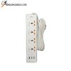 Ổ Cắm Điện 4 Lỗ Chống Cháy 2500W An Toàn 1 Ổ cắm điện 4 lỗ chống cháy 2500W lõi sứ, dây dài 2.5m, an toàn và bền bỉ.