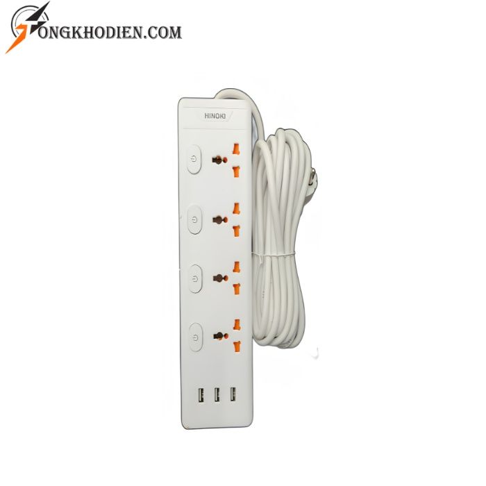 o-cam-dien-4-lo-chong-chay-4 Ổ cắm điện 4 lỗ chống cháy dây dài 4,5m chịu tải 2500W an toàn cho gia đình và văn phòng.