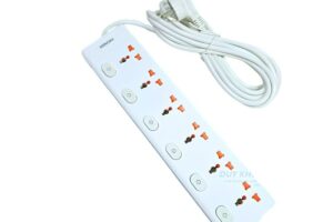 Ổ Cắm Điện 6 Công Tắc Riêng Dây Dài 4,5m 3 Ổ cắm điện 6 công tắc riêng dây dài 4,5m chống quá tải an toàn.