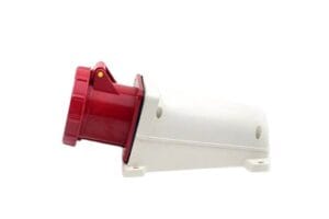 Ổ cắm gắn tủ 63A 5 chấu 380V IP67 TCE chuyên dùng cho hệ thống điện công nghiệp 3 pha, chống nước chống bụi hiệu quả, vận hành ổn định và an toàn.
