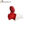 Ổ cắm gắn tường 3 pha 63A 380V chống nước IP67 chuyên dùng cho hệ thống điện công nghiệp, nhà xưởng và tủ điện tải lớn. Thiết kế chắc chắn, tiếp điểm an toàn, vận hành ổn định trong môi trường ẩm bụi và ngoài trời.