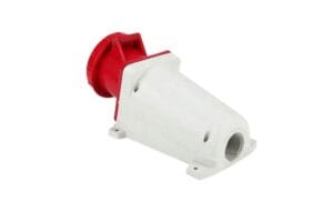 Ổ cắm gắn tường 3 pha 63A 380V chống nước IP67 chuyên dùng cho hệ thống điện công nghiệp, nhà xưởng và tủ điện tải lớn. Thiết kế chắc chắn, tiếp điểm an toàn, vận hành ổn định trong môi trường ẩm bụi và ngoài trời.