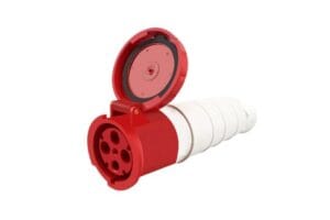Ổ cắm nối công nghiệp 63A 4P 380V IP67 TCE dùng cho hệ điện 3 pha tải lớn, chống nước chống bụi tốt, phù hợp nhà xưởng, công trình và tủ điện công nghiệp.