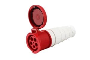 Ổ cắm nối công nghiệp 63A 5 chấu 380V IP67 TCE dùng cho hệ điện 3 pha tải lớn, chống nước chống bụi hiệu quả, kết nối an toàn, phù hợp nhà xưởng, công trình và tủ điện công nghiệp.