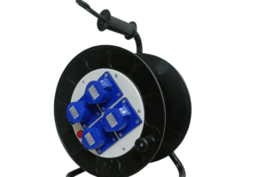 ổ cắm quay tay rulo công nghiệp 1 pha 4 ổ cắm 16A