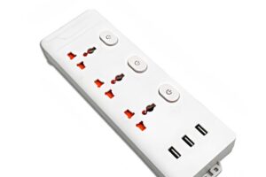 Ổ Cắm USB 3 Cổng Có Dây Công Tắc Dây 4,5m