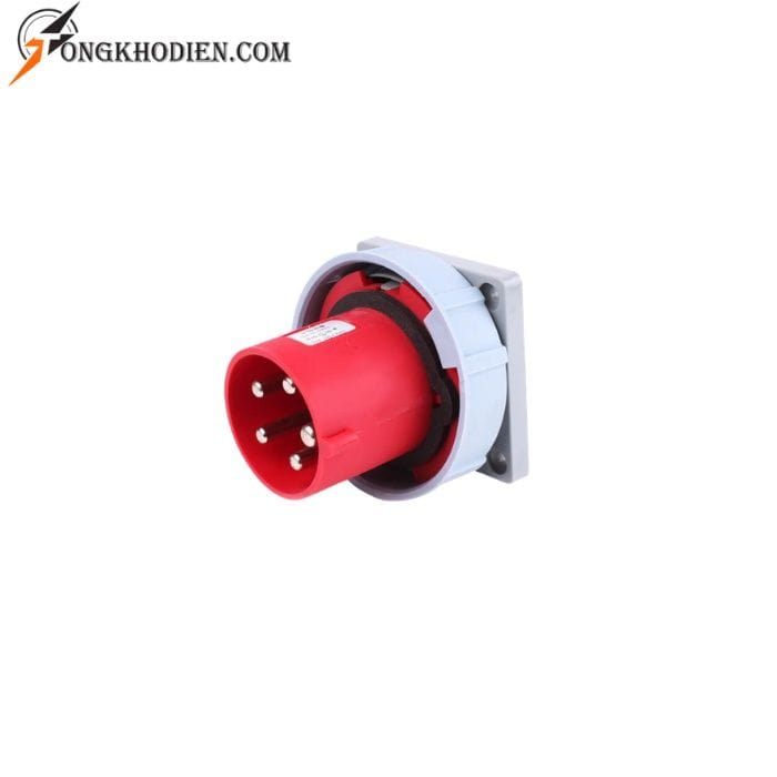 phich-cam-63a-ip67-2 Phích cắm 63A 3 pha 5 chấu cố định IP67 TCE TV635 chuyên dùng cho hệ thống điện công nghiệp 380V, chống nước chống bụi IP67, kết nối ổn định, độ bền cao.