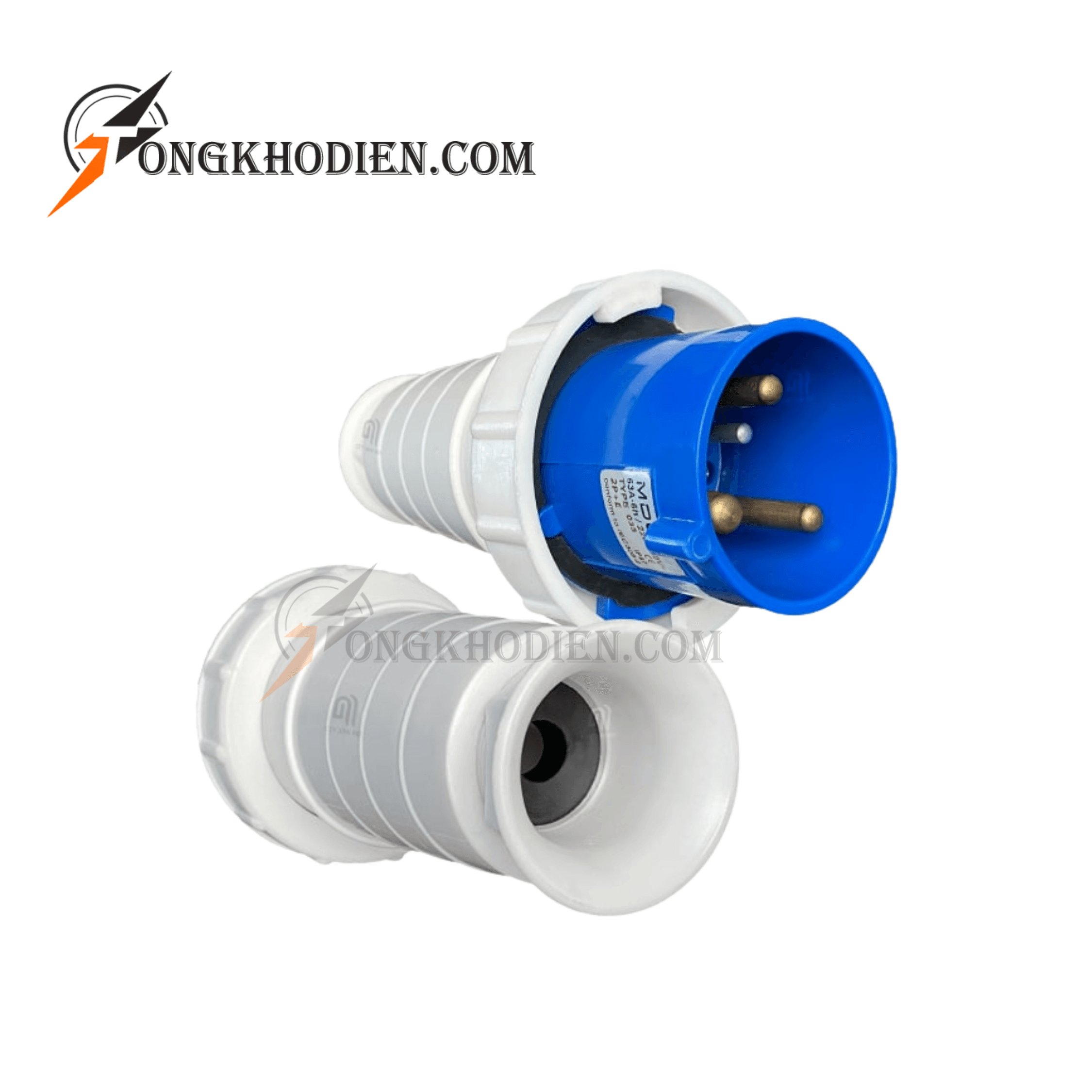 phích cắm công nghiệp 125A 3 chấu 220V-2 phích cắm công nghiệp 125A 3 chấu 220V
