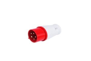 Phích cắm công nghiệp 32A IP44 TCE 5 chấu dùng cho hệ thống điện 3 pha công nghiệp.