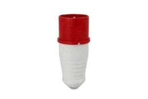 Phích cắm công nghiệp 32A IP44 TCE 5 chấu dùng cho hệ thống điện 3 pha công nghiệp.