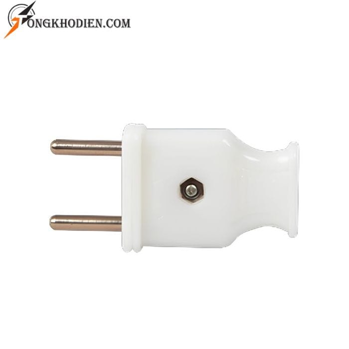 phich-cam-duoi-ca-trang-4 Phích cắm đuôi cá trắng chất liệu ABS chịu nhiệt cao, chân đồng chắc chắn, an toàn khi sử dụng điện dân dụng.