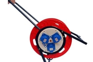 Rulo cuốn dây cao cấp có bánh xe và tay kéo tiện dụng cho công trình và nhà xưởng.
