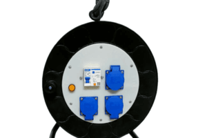 rulo cuộn dây điện 3 ổ cắm kèm apt chống giật