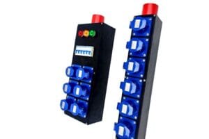 Thanh Nguồn Công Nghiệp 32A Cho Âm Thanh 3 Thanh nguồn công nghiệp 32A TV 63TN với 6 ổ cắm công nghiệp 16A và phích cắm 32A chuyên dụng.