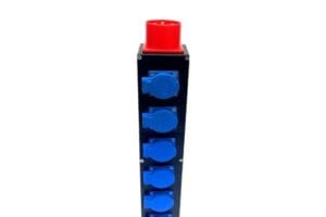 Thanh nguồn di động 6 ổ cắm đa năng TV 62TN với thiết kế sắt sơn tĩnh điện và kết nối công nghiệp ổn định.