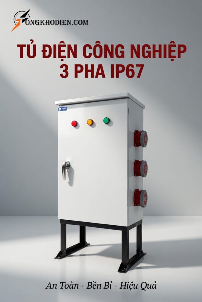 Tủ Điện Công Nghiệp 3 Pha IP67 Chống Nước Chịu Tải Cao Ngoài Trời 8 tủ điện công nghiệp 3 pha IP67