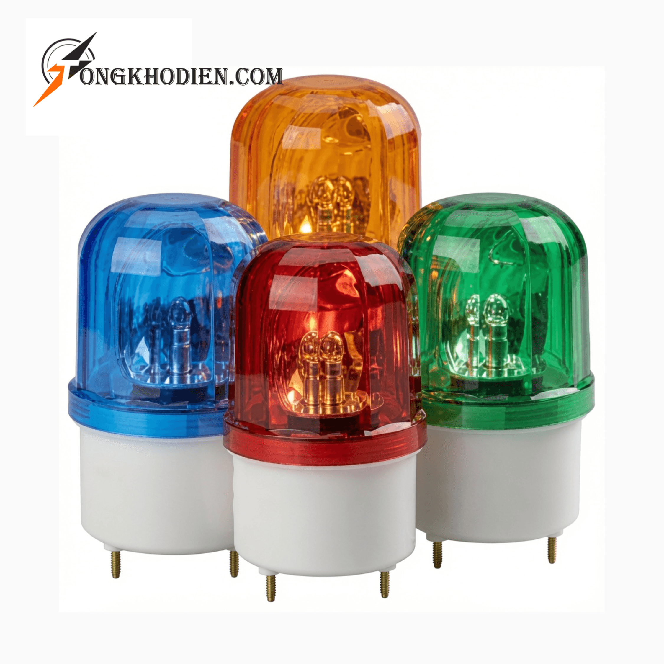 Đèn Xoay Báo Hiệu Có Còi 24V Đèn Xoay Báo Hiệu Có Còi 24V