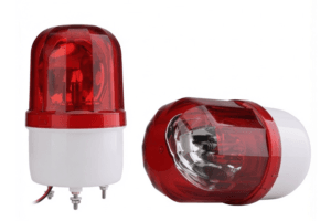 Đèn Xoay Báo Hiệu Không Còi 220V Chính Hãng, Độ Sáng Cao 3 Đèn Xoay Báo Hiệu Có Còi 24V