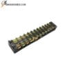 Cầu đấu điện 12 cực 25A 600V dùng đấu nối dây điện an toàn, gọn gàng và ổn định trong tủ điện.