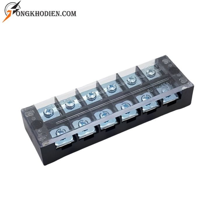 cau-dau-dien-6-cuc-45a-04 Cầu đấu điện 6 cực 45A đấu nối ổn định, chịu tải cao và cách điện an toàn.