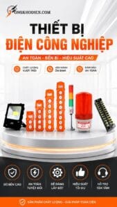 Hệ thống thiết bị điện công nghiệp phục vụ nhà máy, tủ điện và công trình với độ ổn định và an toàn cao.